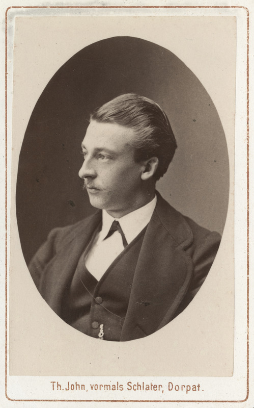 Korporatsioon "Estonia" liige Leonidas Smirnow, portreefoto