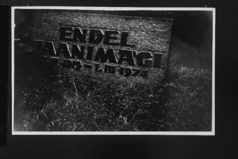 EKP ja riigitegelase Endel-Johannes Jaanimägi´ hauakivi Metsakalmistul.