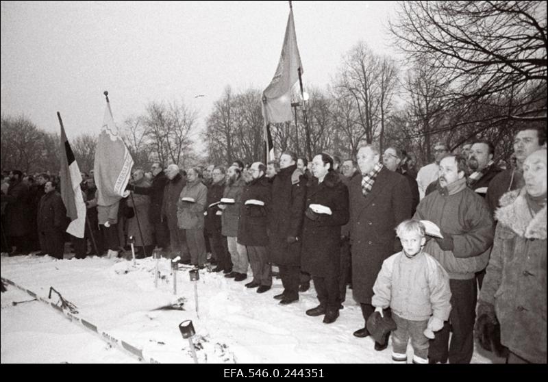 Eesti Vabariigi 75. aastapäeva tähistamine.