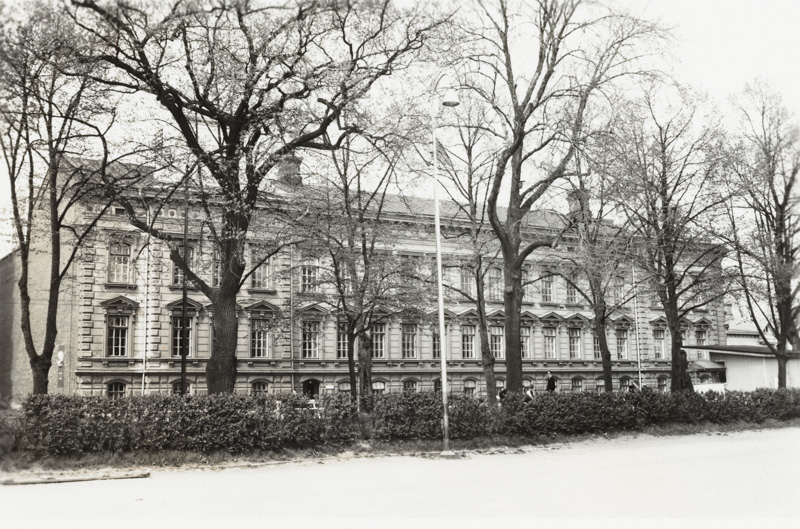 Linnankatu 43, Rakennustoimiston päärakennus keväällä 1963; yleiskuva