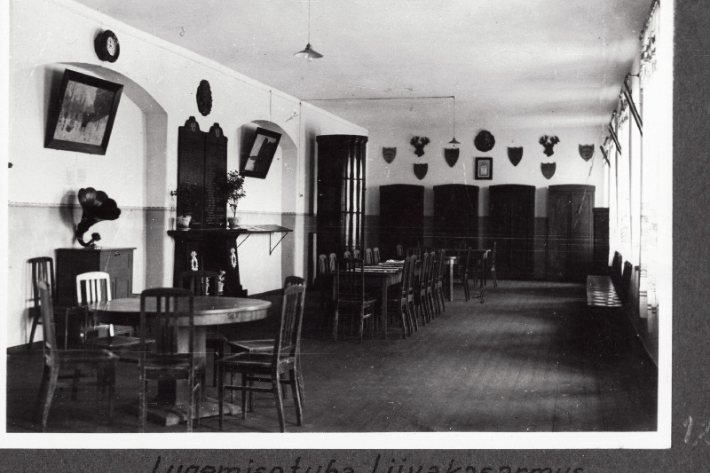 esti Vabariigi Scoutspataljoni lugemistuba Liiva kasarmus.