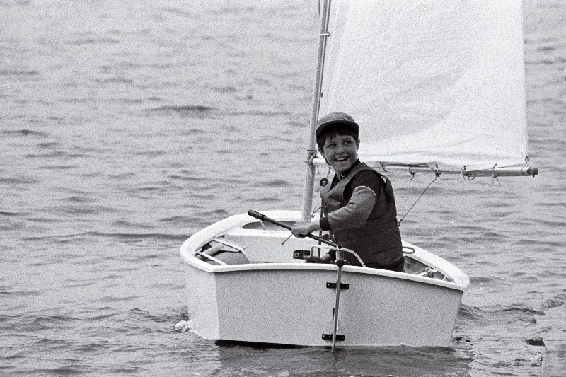 "Spinnakeri" ja "Noorte Hääle" XI "Optimistide" regati esimese eelsõidu võitja Peeter Teder.