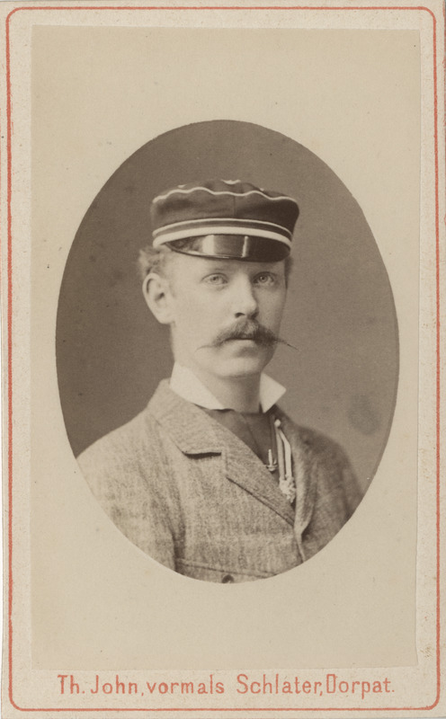 Korporatsiooni "Livonia" liige Adolf von Wulf, portreefoto