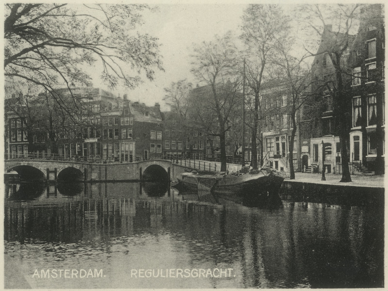 Kanal Reguliersgracht Amsterdamis