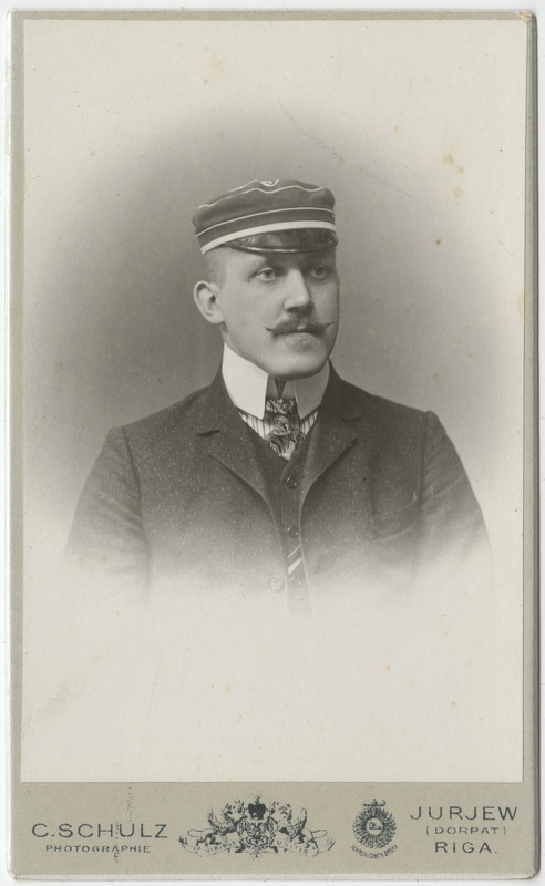 Korporatsiooni "Livonia" liige Ernst Eisenschmidt, portreefoto