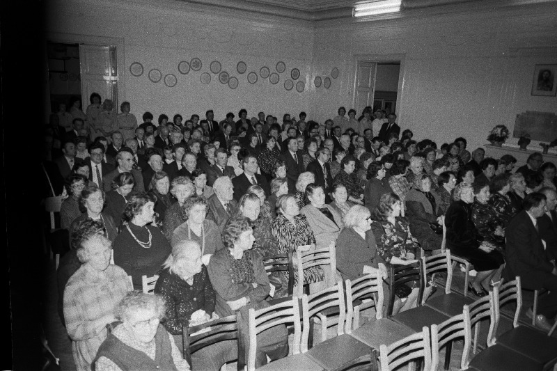 Jõgeva rajooni Rahva Hääle kolhoosi 40. aastapäeva tähistamine.