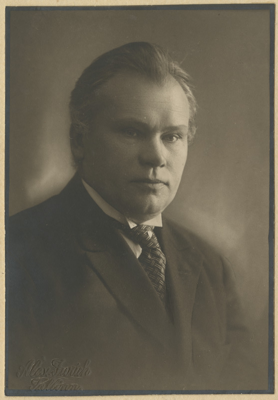 John Kalm, kooliõpetaja, seltskonnategelane, (endine põllutöökooli õpetaja), agronoom, portreefoto