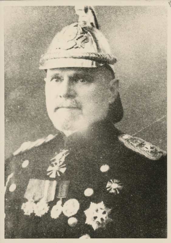 Tuletõrjepealik Aleksander Punga. Koopia portreefotost
