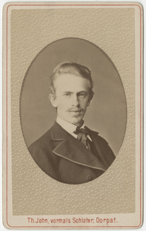 Üliõpilane Nikolai von Stryk, portreefoto