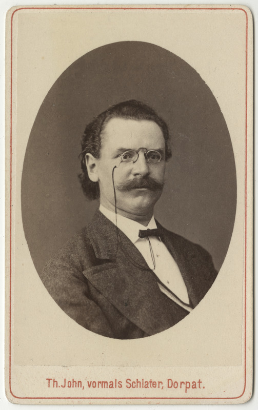 Korporatsioon "Estonia" liige Roman Grewendorff, portreefoto