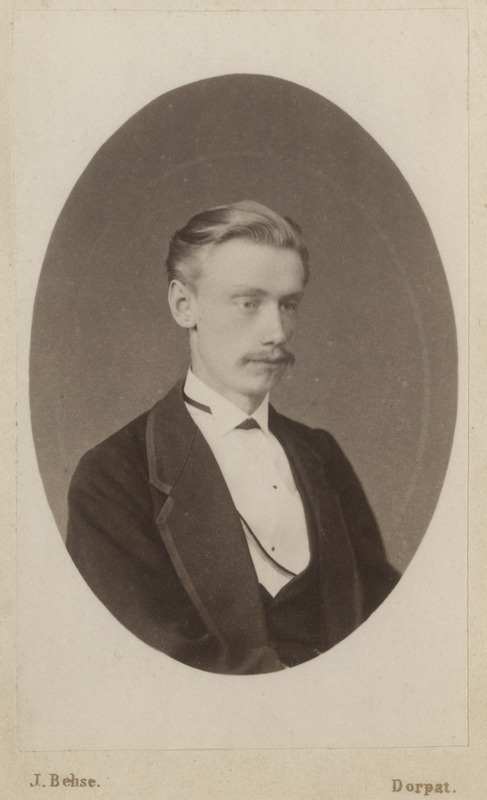 Korporatsioon "Estonia" liige Ernst Frey, portreefoto