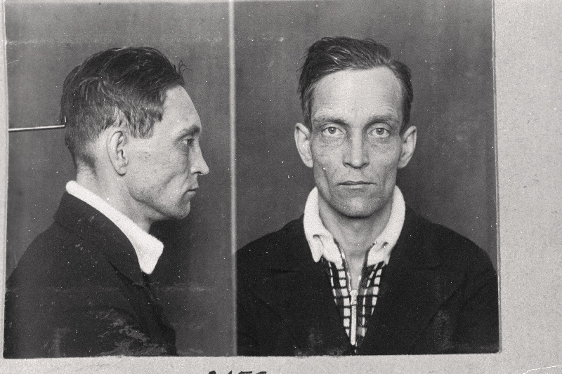 Nõukogude Liidu luure salakuller Tallinn - Leningrad ja Tallinn- Kingissepa liinil August Adamson vahistatuna.
