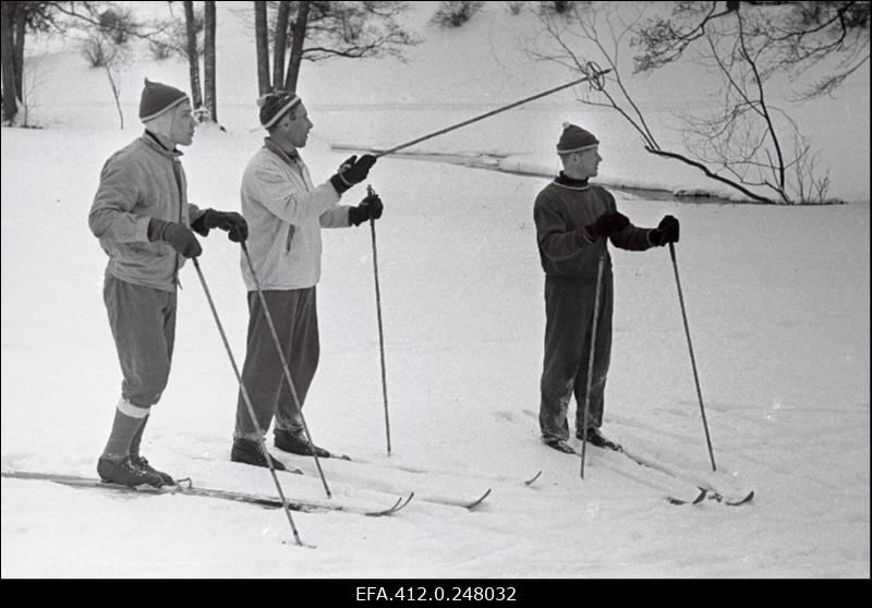 NSV Liidu suusatamise meistrivõistluste ajal Otepääl.
