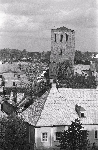 Tartu Jaani kiriku torn, vaade Toomemäelt