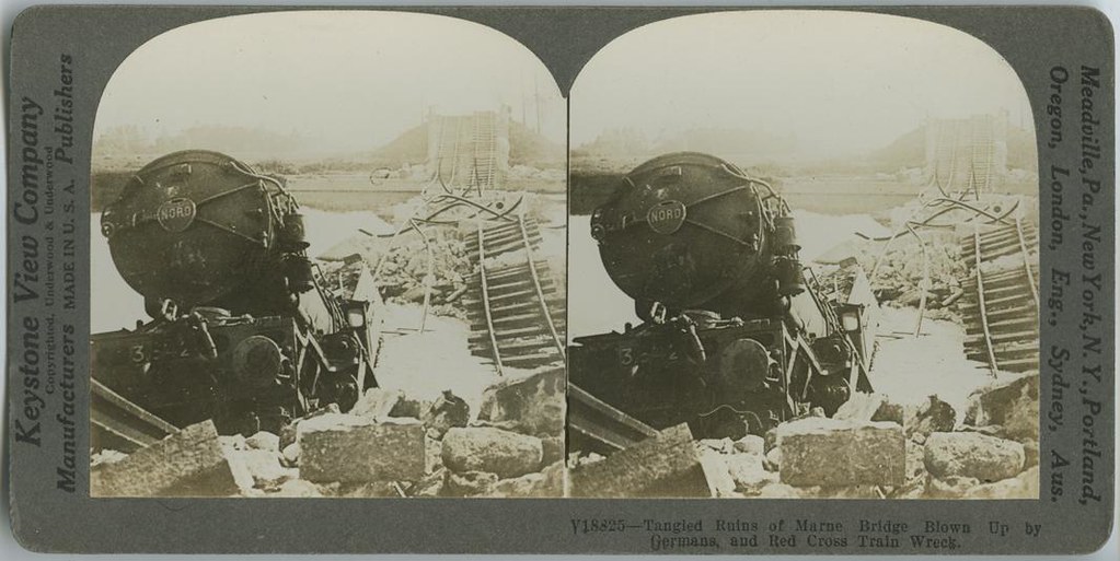 Tangled ruins of Marne bridge Ajapaik