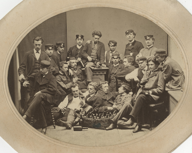 Korporatsiooni "Livonia" 1870. a I semestri rebascoetus koos oldermanniga, grupifoto