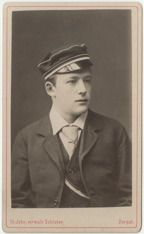 Korporatsioon "Estonia" liige Alfred Frantzen, portreefoto