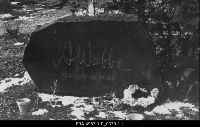 Muinsuskaitsepäevade üritused Tartus. 15.-17.04.1988. Rahvakogunemine Raadi kalmistul. August Vabbe hauamonument