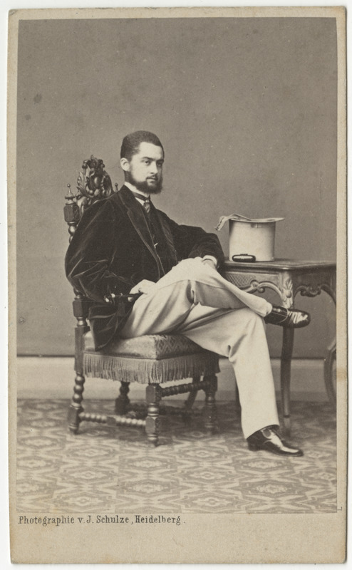Korporatsiooni "Livonia" liige parun Heinrich von Wolff, portreefoto