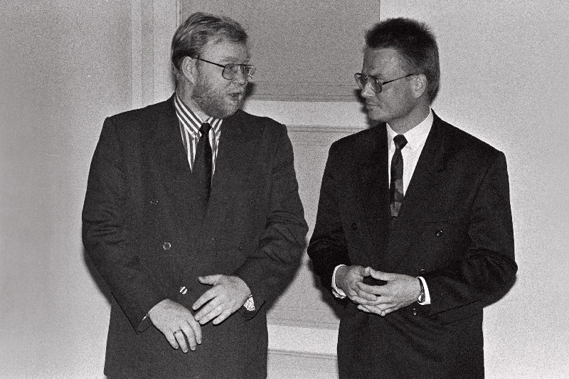 Mart Laar (vasakul), Ivo Rull.