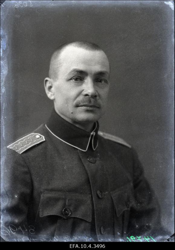 Vabadussõda. Sõjaministri abi ja tagavaraväe ülem kindralmajor Andres Larka.