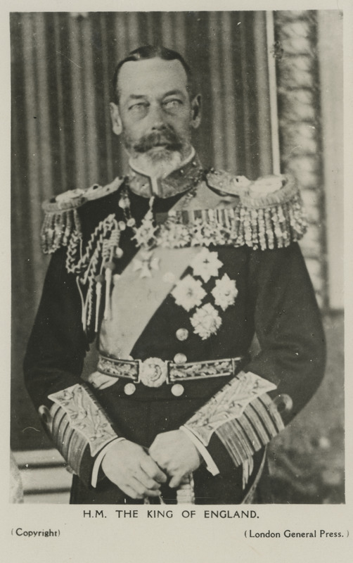 George Frederick Ernest Albert Windsor (Georg V), Suurbritannia ja Iirimaa Ühendkuningriigi kuningas ning India keiser 6. maist 1910 kuni surmani. Portreefoto