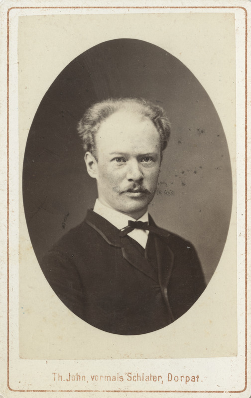 Korporatsioon "Estonia" liige Friedrich Veh, portreefoto