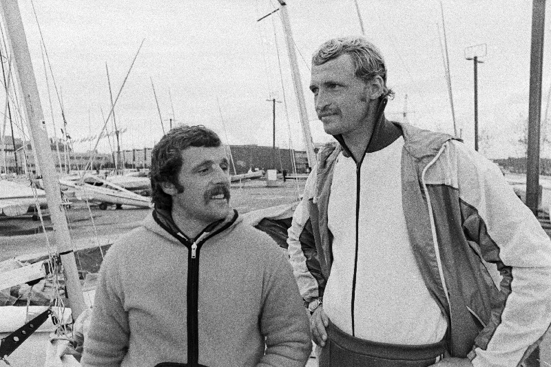 Spartakiaadiregatil "470" - klassis kuldmedali võitnud Vladimir Ignatenko ja Sergei Ždanov.
