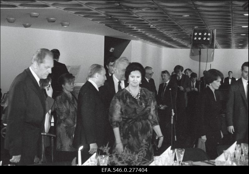 Prantsusmaa president Francois Mitterand külaskäigul Eestisse.