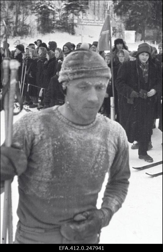 NSV Liidu suusatamise meistrivõistluste ajal Otepääl.