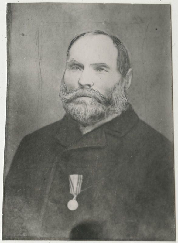 Hans Baltsar, Vene-Türgi sõja (1877–1878, üheksas Vene-Türgi sõda) veteran ja hõbe aumärgi (1877) omanik, portreefoto