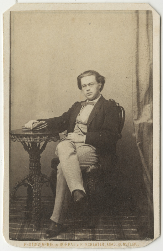 Korporatsioon "Estonia" liige Emil Weidenbaum, portreefoto