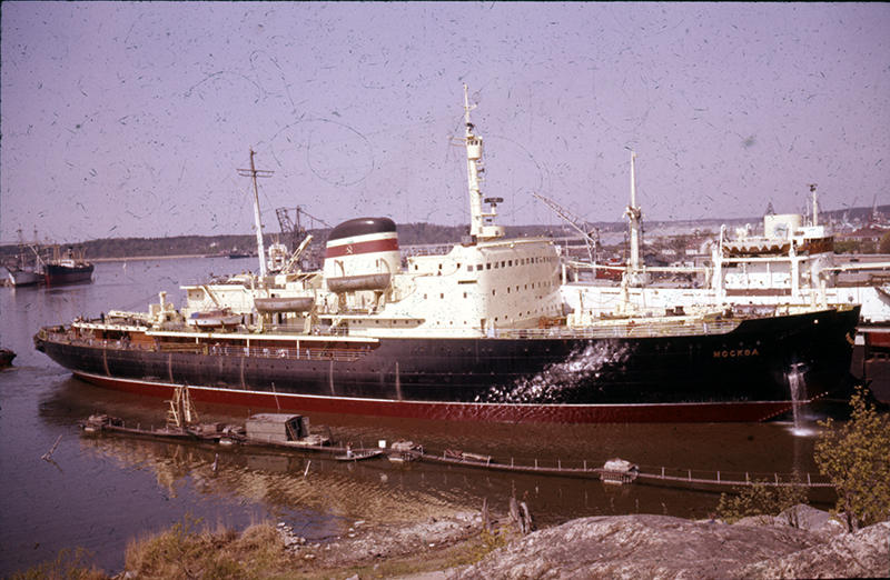 Jäänmurtaja Moskva Turussa; ulkokuva