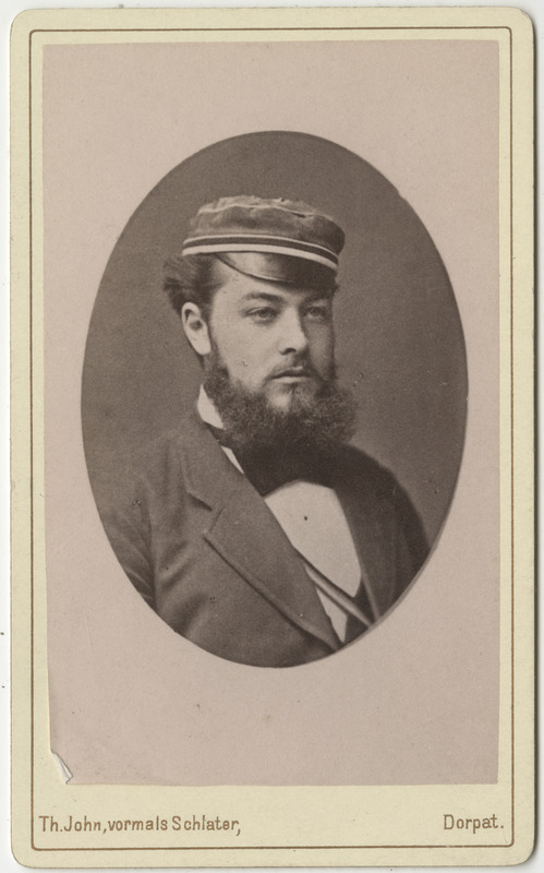 Korporatsioon "Estonia" liige Edmund Fischer, portreefoto