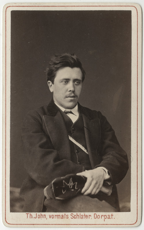 Korporatsioon "Estonia" liige Georg von Falck, portreefoto