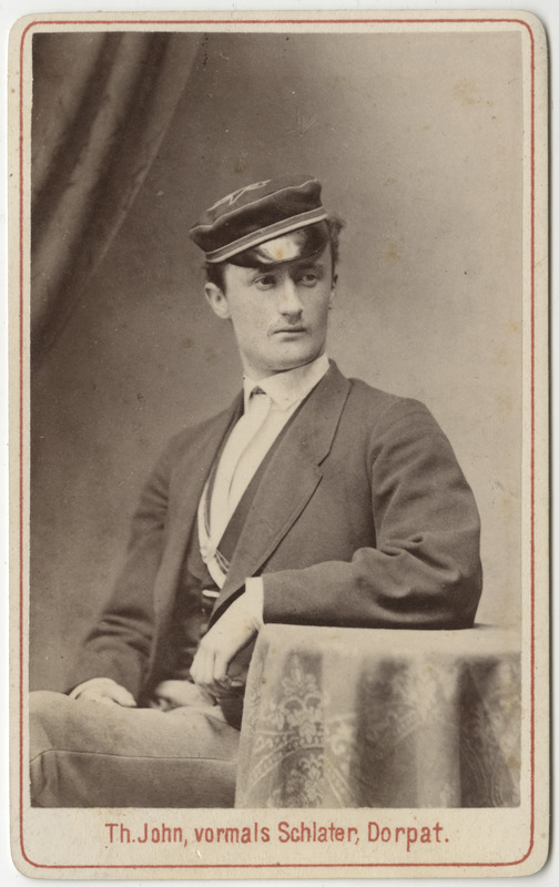 Korporatsioon "Estonia" liige parun Ernst Tiesenhausen, portreefoto