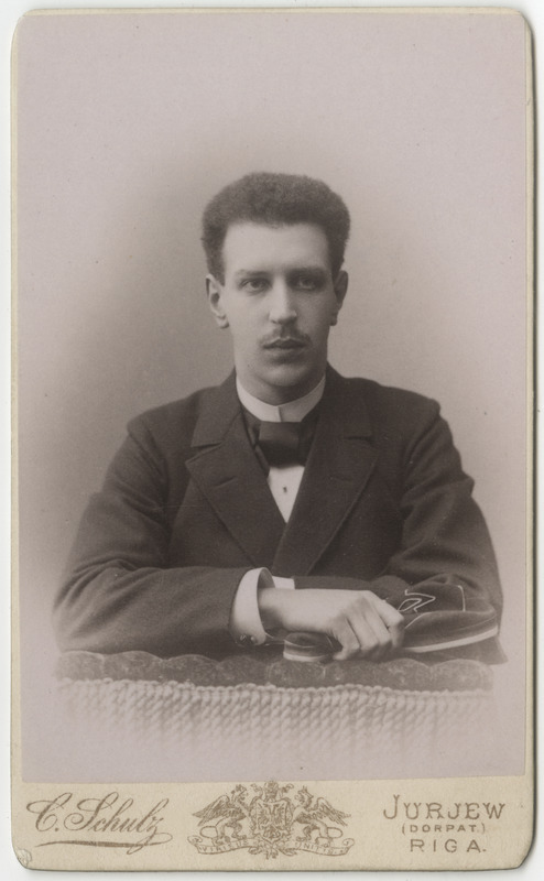 Korporatsioon "Estonia" liige Egbert von Koch, portreefoto