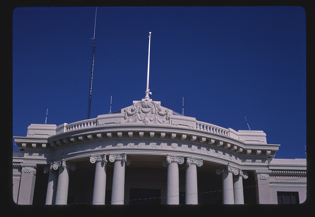 Union County Courthouse, upper detail, West Main Street, Union, South Carolina (LOC)