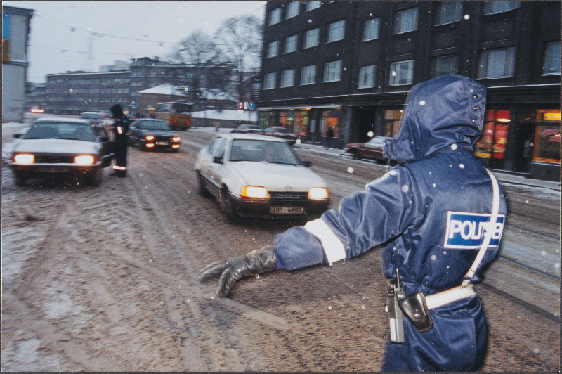 Liiklusreid Tallinna kesklinnas.