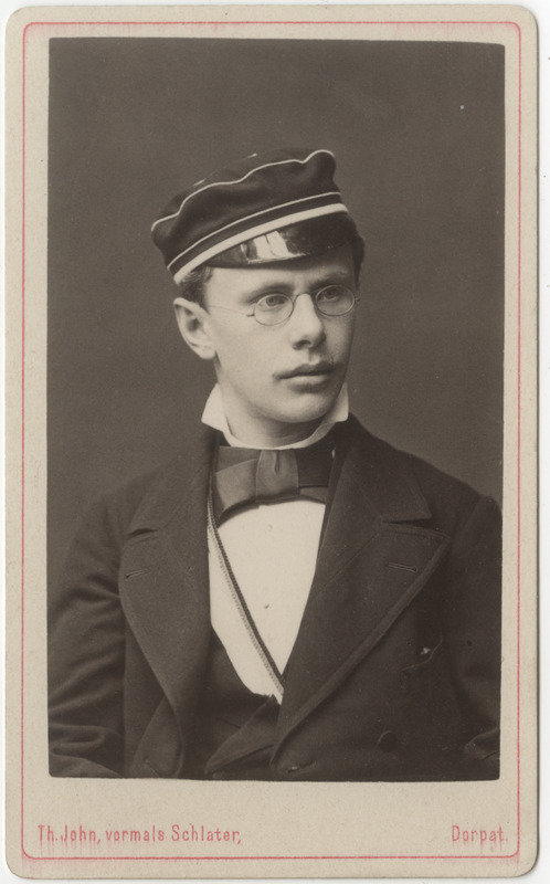 Korporatsioon "Estonia" liige Eduard von Bodisco, portreefoto