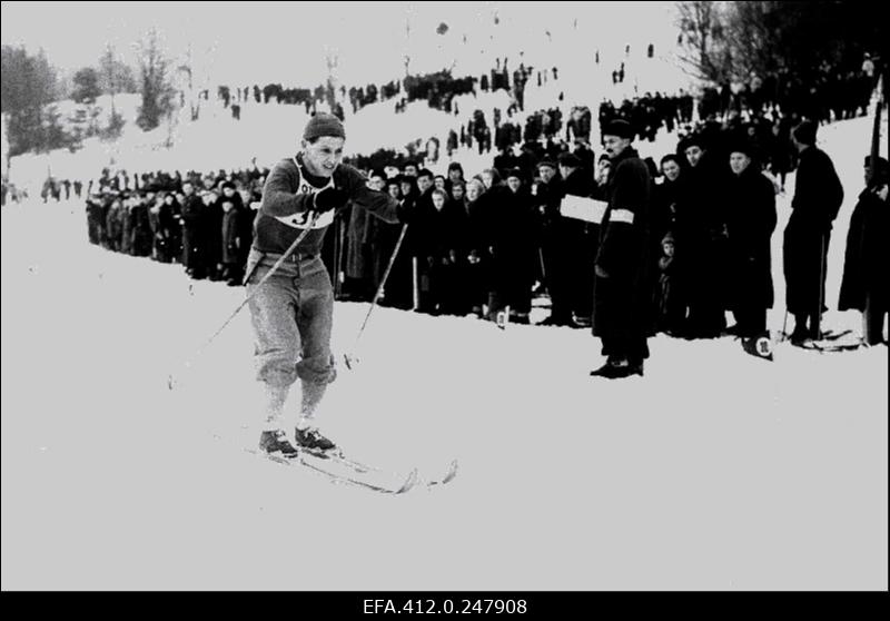 NSV Liidu suusatamise meistrivõistluste ajal Otepääl.