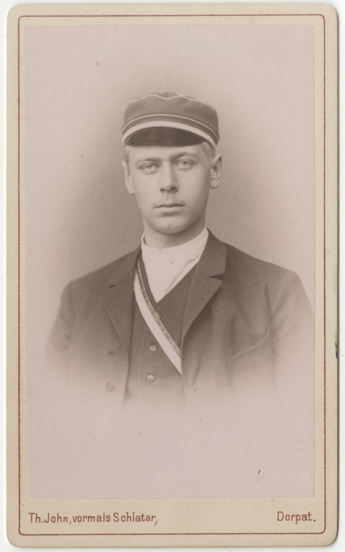 Korporatsioon "Estonia" liige Erich Landesen, portreeofoto