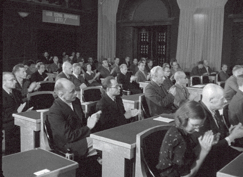 Vaade saali riigivolikogu esimese istungjärgu ajal 21.-23.07.1940.