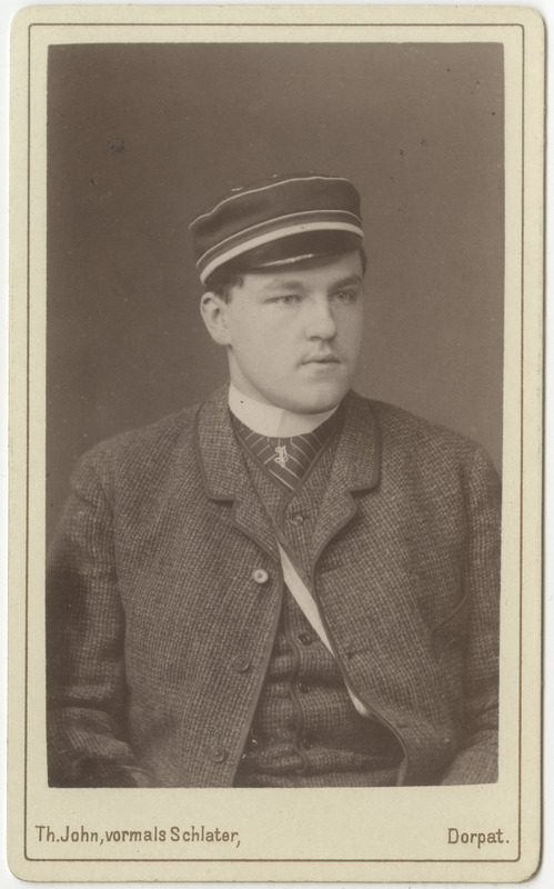 Korporatsioon "Estonia" liige Otto Greiffenhagen, portreefoto