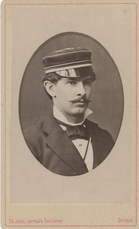 Korporatsiooni "Livonia" liige Gottlieb Heerwagen, portreefoto