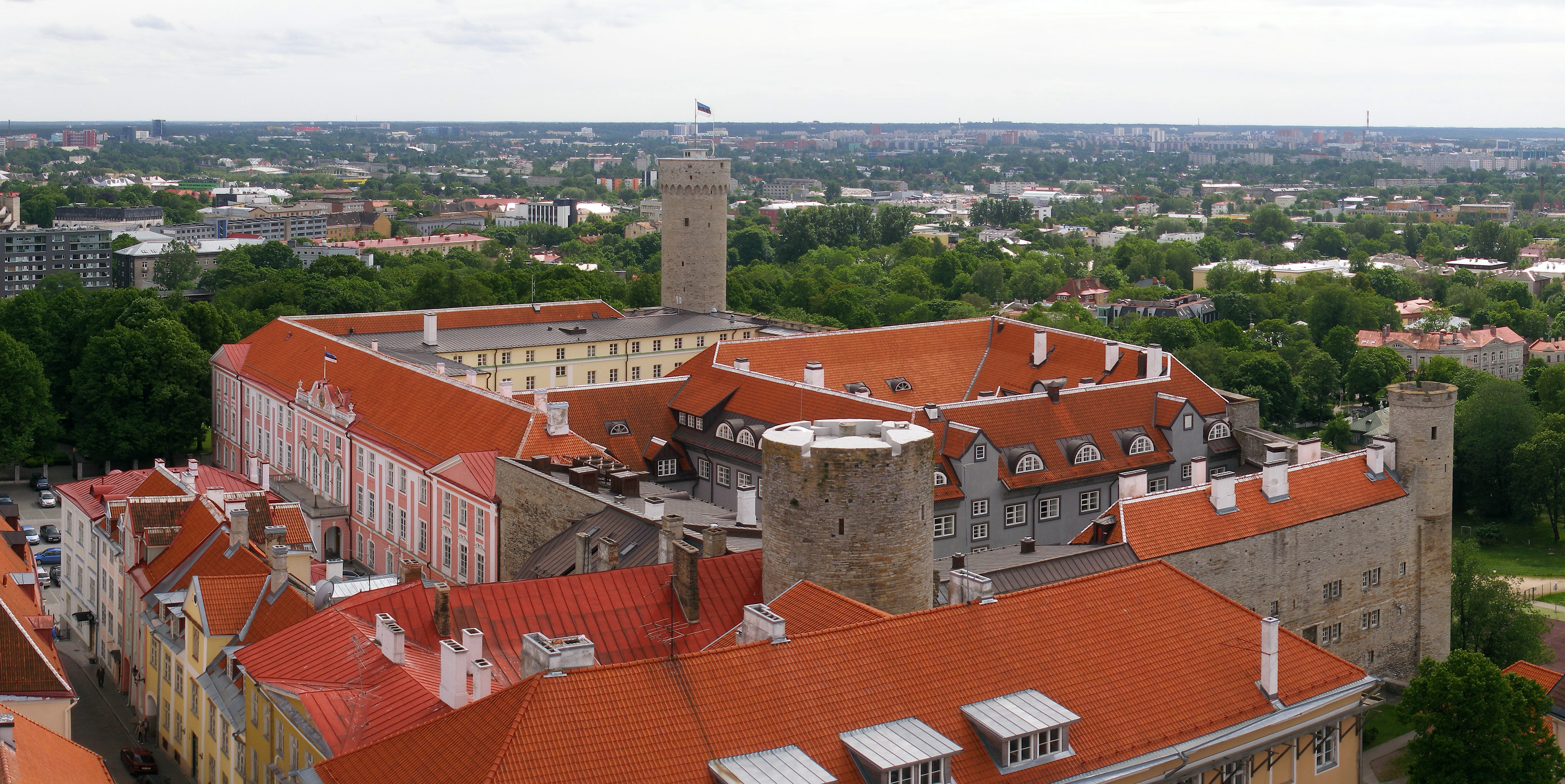 Toompea castle, June 2010 - Toompea Castle, Tallinn. View from northeast.