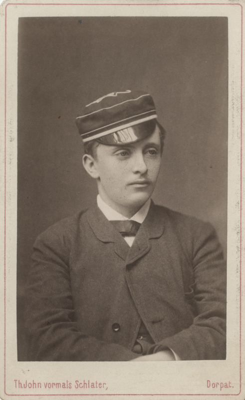 Korporatsioon "Estonia" liige Wilhelm Spindler, portreefoto