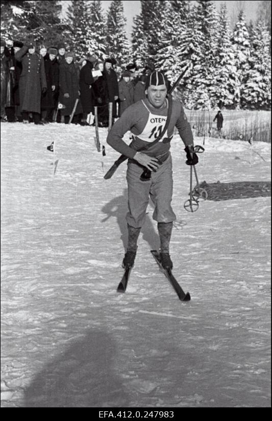NSV Liidu suusatamise meistrivõistluste ajal Otepääl.