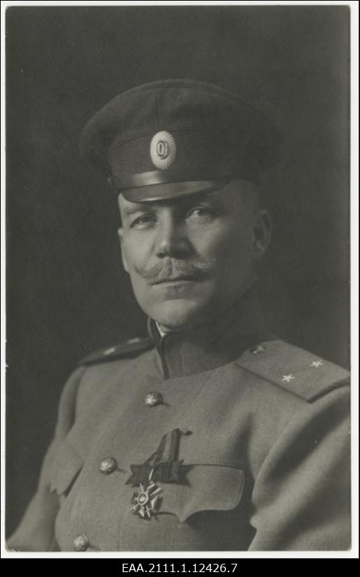 kindral Aleksander Tõnisson, Eesti sõjaväelane (kindralmajor, 1918), 1934–1939 Tartu linnapea ja 1939–1940 Tallinna ülemlinnapea, portreefoto