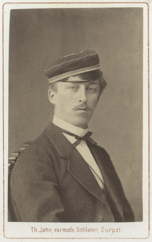 Korporatsioon "Estonia" liige Arnold Knüpffer, portreefoto